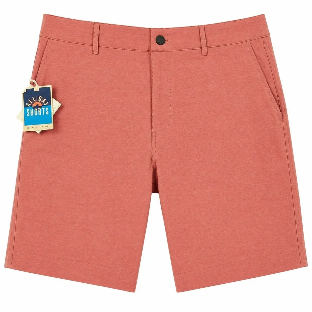 Faherty Belt Loop All Day Shorts Men's 31 Sunrose Pink 9
